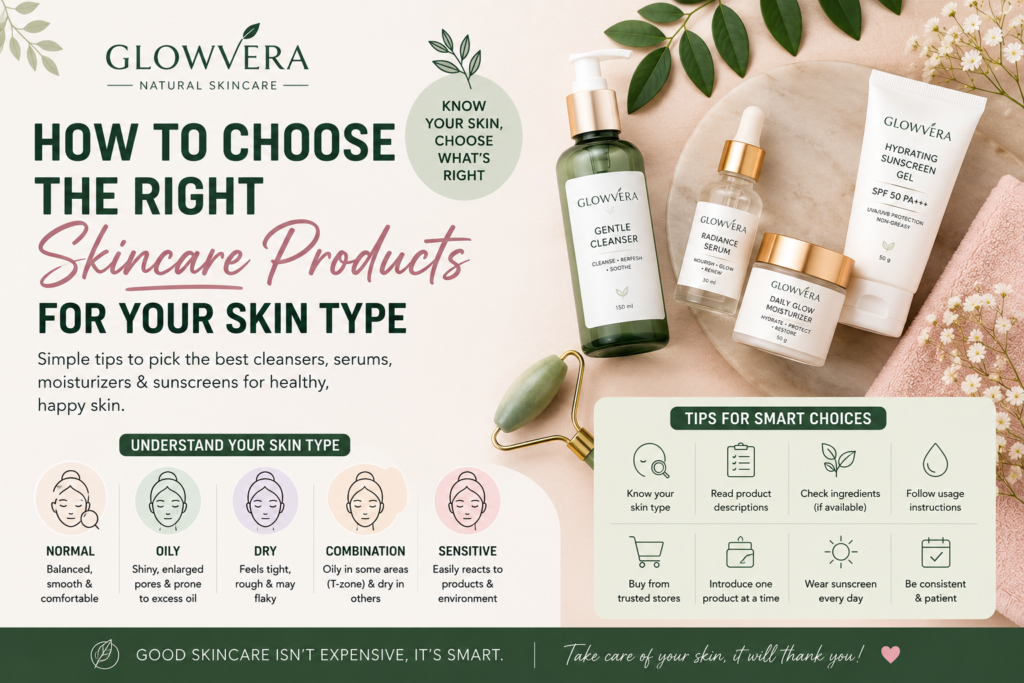Choose Skincare Products for Your Skin Type